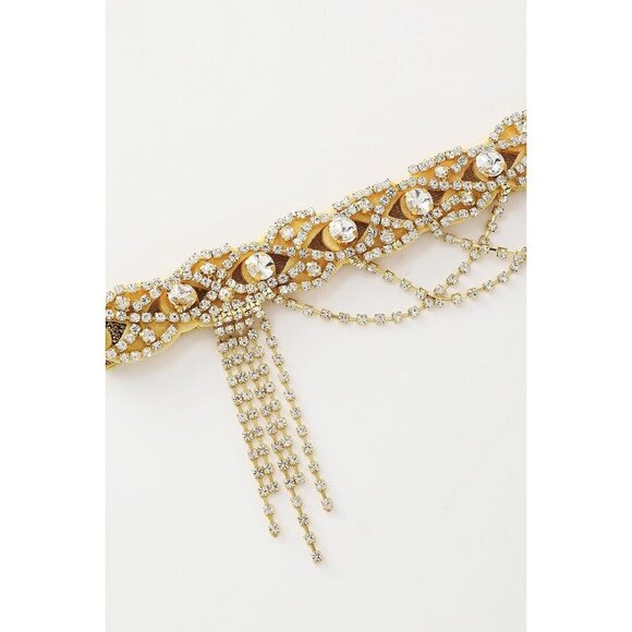 1920s Flapper Headpiece Rhinestone Chain Vintage Roaring 20s Accessory